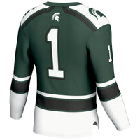 #1 Michigan State Spartans GameDay Greats Hockey Jersey - Green