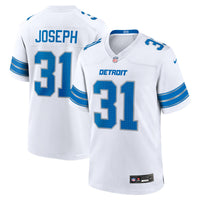 Detroit Lions Kerby Joseph Nike White Game Jersey