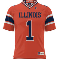 #1 Illinois Fighting Illini GameDay Greats Football Jersey - Orange