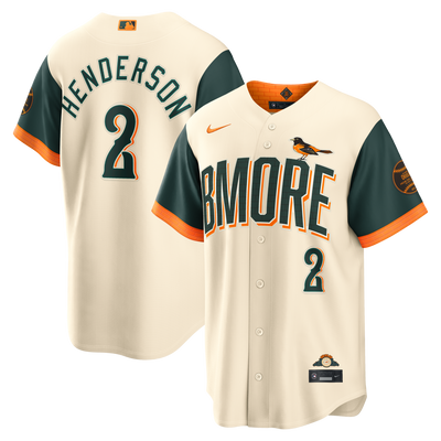 Baltimore Orioles Gunnar Henderson Nike Cream 2026 City Connect Stadium Jersey