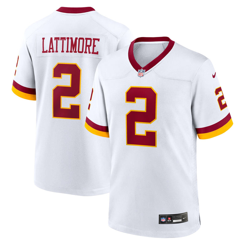 Washington Commanders Marshon Lattimore Nike White Game Super Bowl Era Jersey