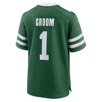 New York Jets Number 1 Groom Nike Legacy Green Game Jersey