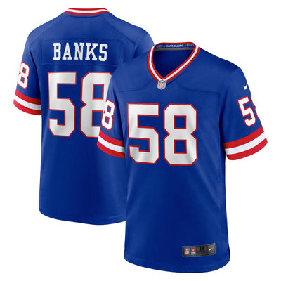 New York Giants Carl Banks Nike Royal Retired Player Alternate Game Jersey