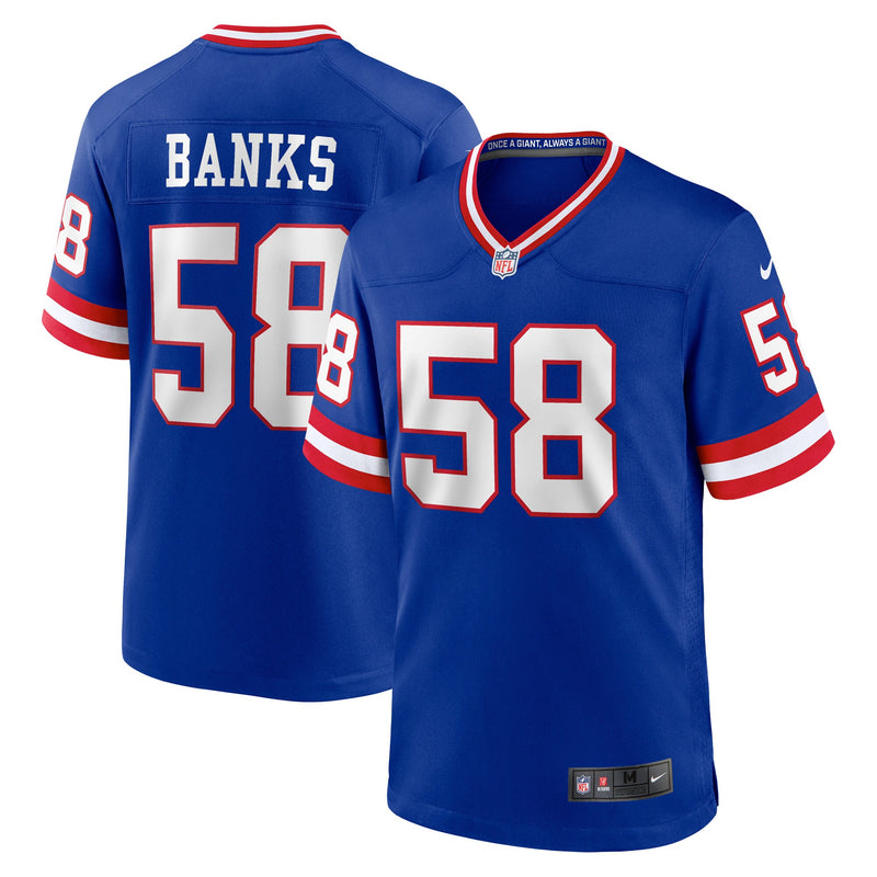 New York Giants Carl Banks Nike Royal Retired Player Alternate Game Jersey