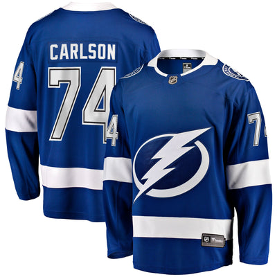 Tampa Bay Lightning John Carlson Fanatics Blue Home Breakaway Jersey