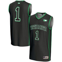 #1 North Dakota GameDay Greats Lightweight Basketball Fashion Jersey - Black