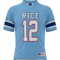 #1 Rice Owls GameDay Greats Football Jersey - Light Blue