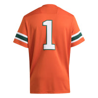#1 Miami Hurricanes adidas Premier Jersey - Orange