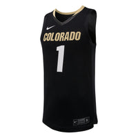 #1 Colorado Buffaloes Nike Replica Basketball Jersey - Black
