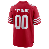 San Francisco 49ers Nike Scarlet 80th Anniversary Custom Game Jersey