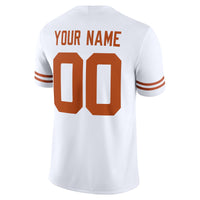 Texas Longhorns Nike White Custom Game Jersey - White