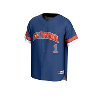 #1 Florida Gators GameDay Greats Lightweight Collegiate Baseball Fashion Jersey - Royal