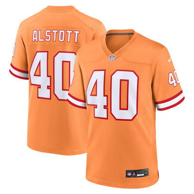 Tampa Bay Buccaneers Mike Alstott Nike Orange Throwback Game Jersey