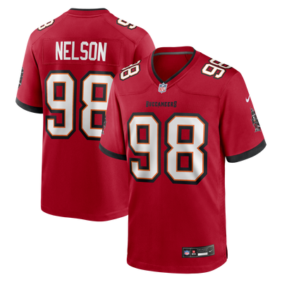 Tampa Bay Buccaneers Anthony Nelson Nike Red Game Jersey