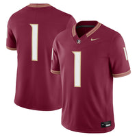 #1 Florida State Seminoles Nike Home Vapor F.U.S.E. Stitched Limited Jersey - Garnet