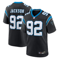 Carolina Panthers Cam Jackson Nike Black Team Game Jersey