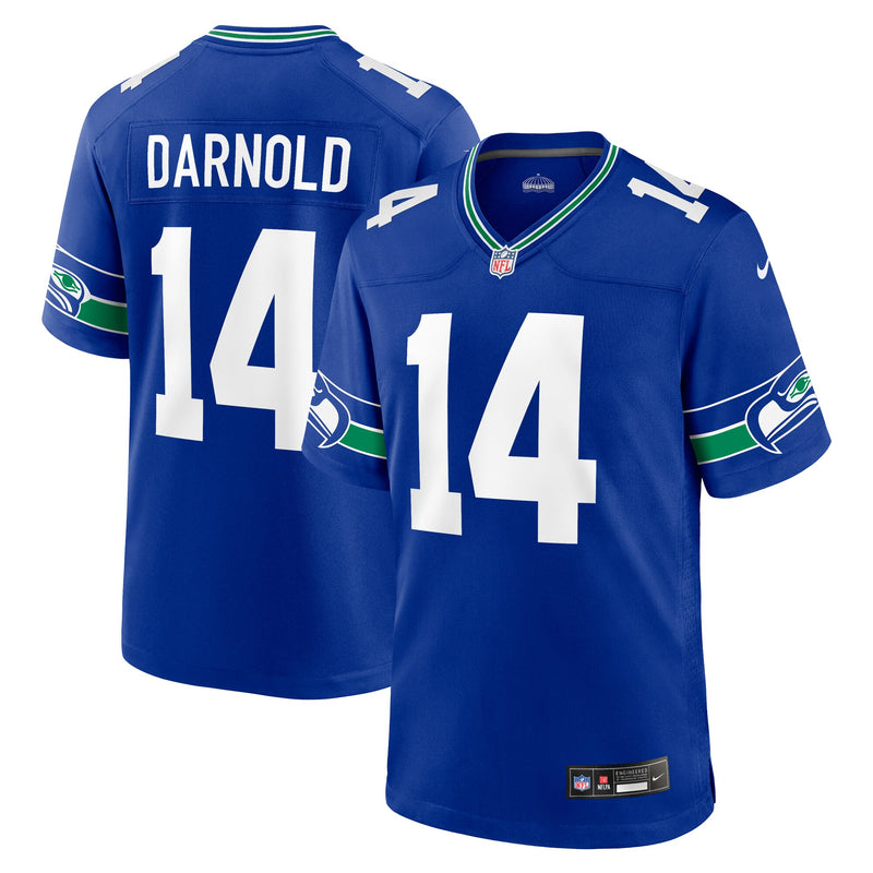 Seattle Seahawks Sam Darnold Nike Royal Alternate Game Player Jersey
