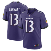 Baltimore Ravens Elijah Sarratt Nike Purple Team Game Jersey
