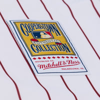 Philadelphia Phillies Jimmy Rollins Mitchell & Ness White 2003 Cooperstown Collection Authentic Jersey
