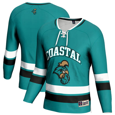 Coastal Carolina Chanticleers GameDay Greats Hockey Jersey - Teal