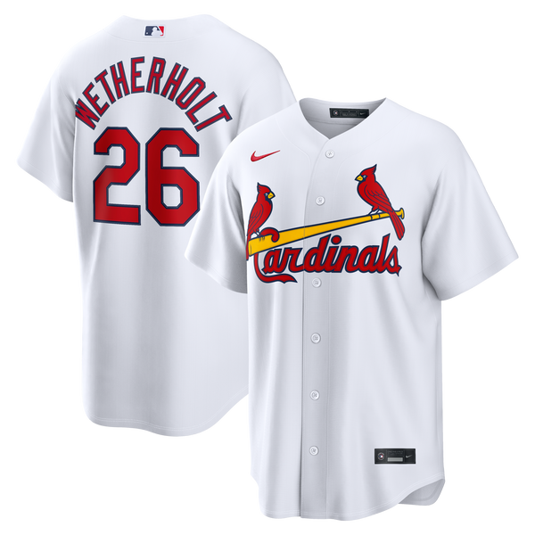 St. Louis Cardinals JJ Wetherholt Nike White Home Replica Jersey