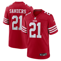 San Francisco 49ers Deion Sanders Nike Scarlet Team Retired Player Game Jersey