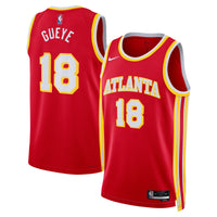 Atlanta Hawks Nike Icon Edition Swingman Jersey - Red - Mouhamed Gueye -