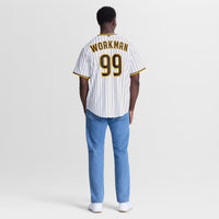 San Diego Padres Gage Workman Nike White Home Replica Jersey