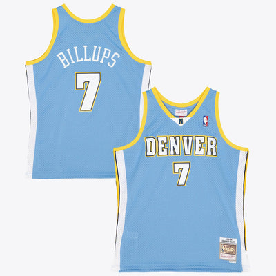 Denver Nuggets Mitchell & Ness Chauncey Billups 2008 Swingman Authentic Jersey - Columbia Blue