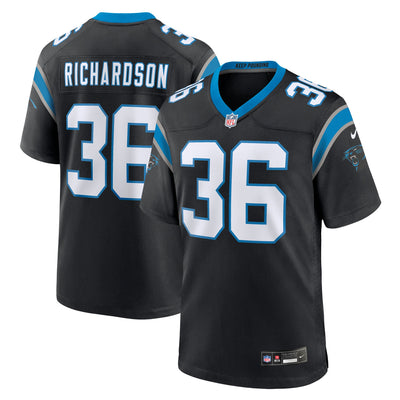 Carolina Panthers Demani Richardson Nike Black Team Game Jersey