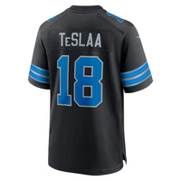 Detroit Lions Isaac TeSlaa Nike Black Alternate Game Player Jersey