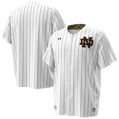 Notre Dame Fighting Irish Under Armour Replica Baseball Jersey - White