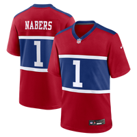 New York Giants Malik Nabers Nike Century Red Alternate Game Jersey