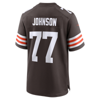 Cleveland Browns Zion Johnson Nike Brown Team Game Jersey