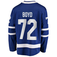 Toronto Maple Leafs Travis Boyd Fanatics Blue Home Breakaway Jersey