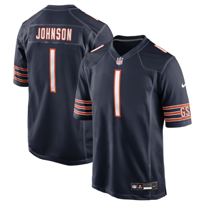 Chicago Bears Jaylon Johnson Nike Navy Game Jersey
