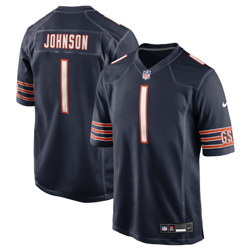Chicago Bears Jaylon Johnson Nike Navy Game Jersey