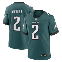 Philadelphia Eagles Tariq Woolen Nike Midnight Green Team Game Jersey