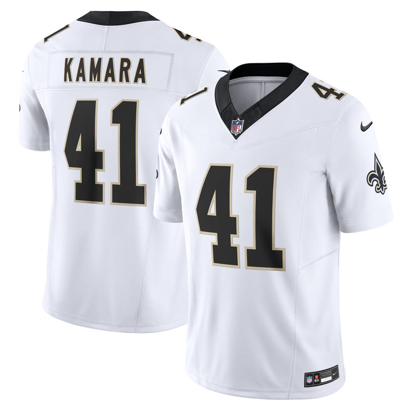 New Orleans Saints Alvin Kamara Nike White Vapor F.U.S.E. Limited Jersey