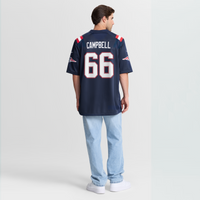 New England Patriots Will Campbell Nike Navy Team Game Jersey