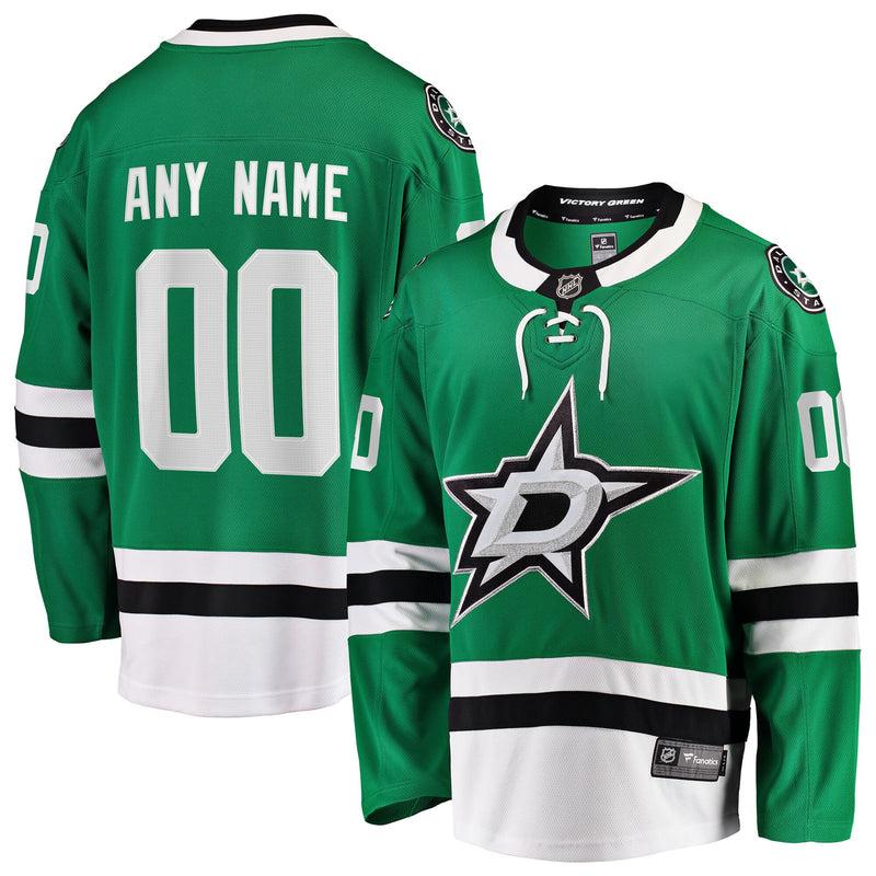 Dallas Stars Fanatics Green Home Breakaway Custom Jersey