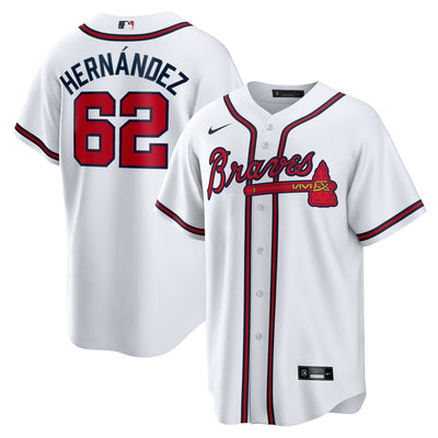 Atlanta Braves Daysbel Hernandez Nike White Home Replica Jersey