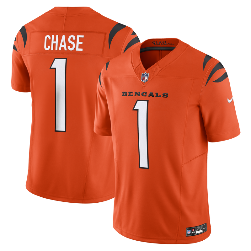 Cincinnati Bengals Ja'Marr Chase Nike Orange Vapor F.U.S.E. Limited Jersey