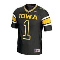 Iowa Hawkeyes GameDay Greats Lightweight Collegiate Football Fashion Jersey - Black