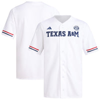 Texas A&M Aggies adidas Replica Baseball Jersey - White