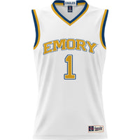 #1 Emory Eagles GameDay Greats Lightweight Basketball Jersey - White