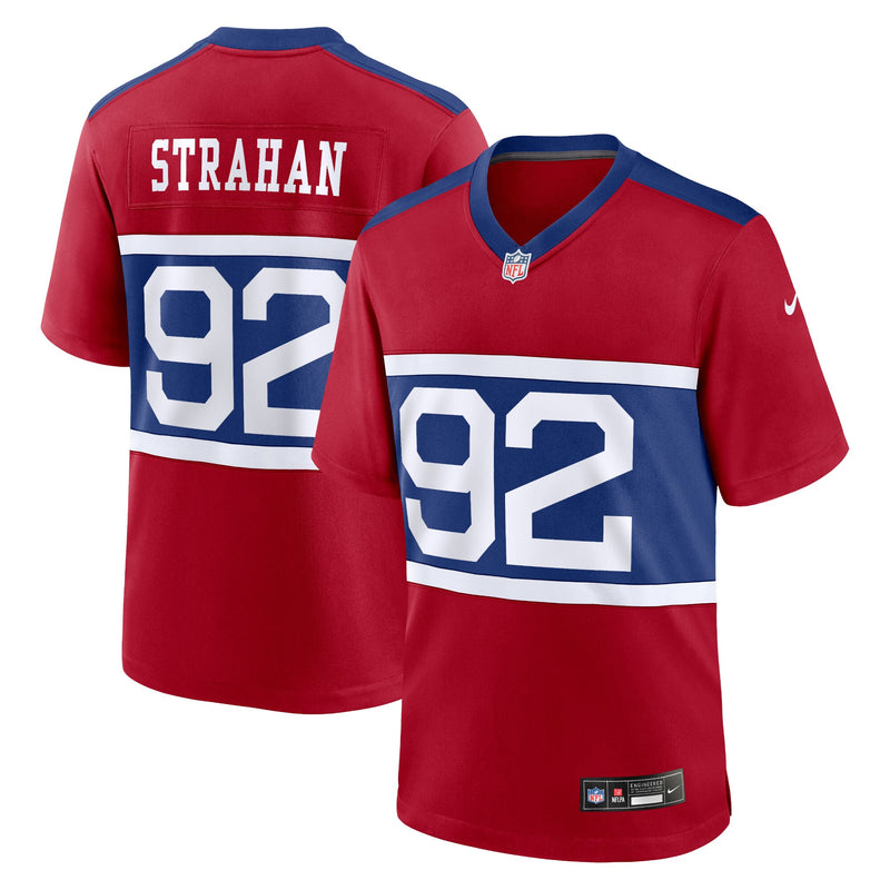 New York Giants Michael Strahan Nike Century Red Alternate Retired Player Game Jersey