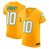 Los Angeles Chargers Justin Herbert Nike Gold Alternate Vapor F.U.S.E. Elite Jersey