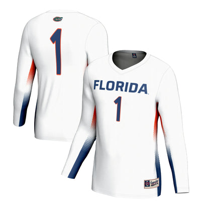 #1 Florida Gators GameDay Greats Lightweight Volleyball Jersey - White