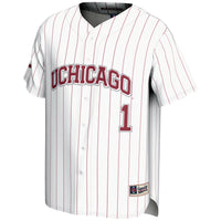 #1 UChicago Maroons GameDay Greats Lightweight Baseball Fashion Jersey - White